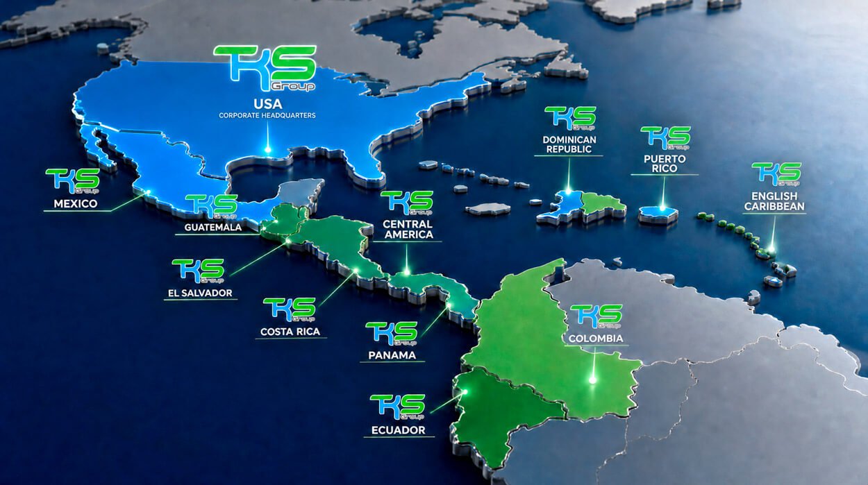 Países donde Opera TKS Group Países donde Opera TKS Group, Integraciones Integrales para tu negocio